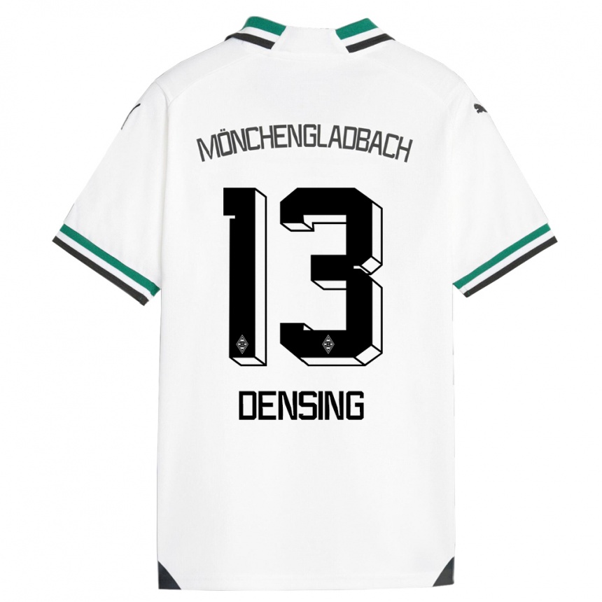 Kids Football Kyra Densing #13 White Green Home Jersey 2023/24 T-Shirt