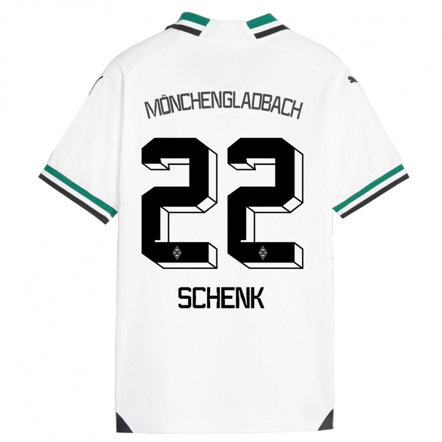 Kids Football Isabel Schenk #22 White Green Home Jersey 2023/24 T-Shirt