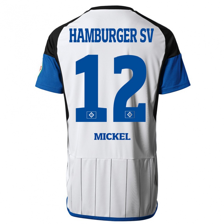 Kids Football Tom Mickel #12 White Home Jersey 2023/24 T-Shirt