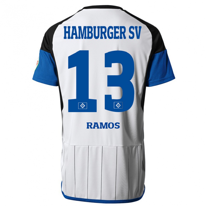 Kids Football Guilherme Ramos #13 White Home Jersey 2023/24 T-Shirt