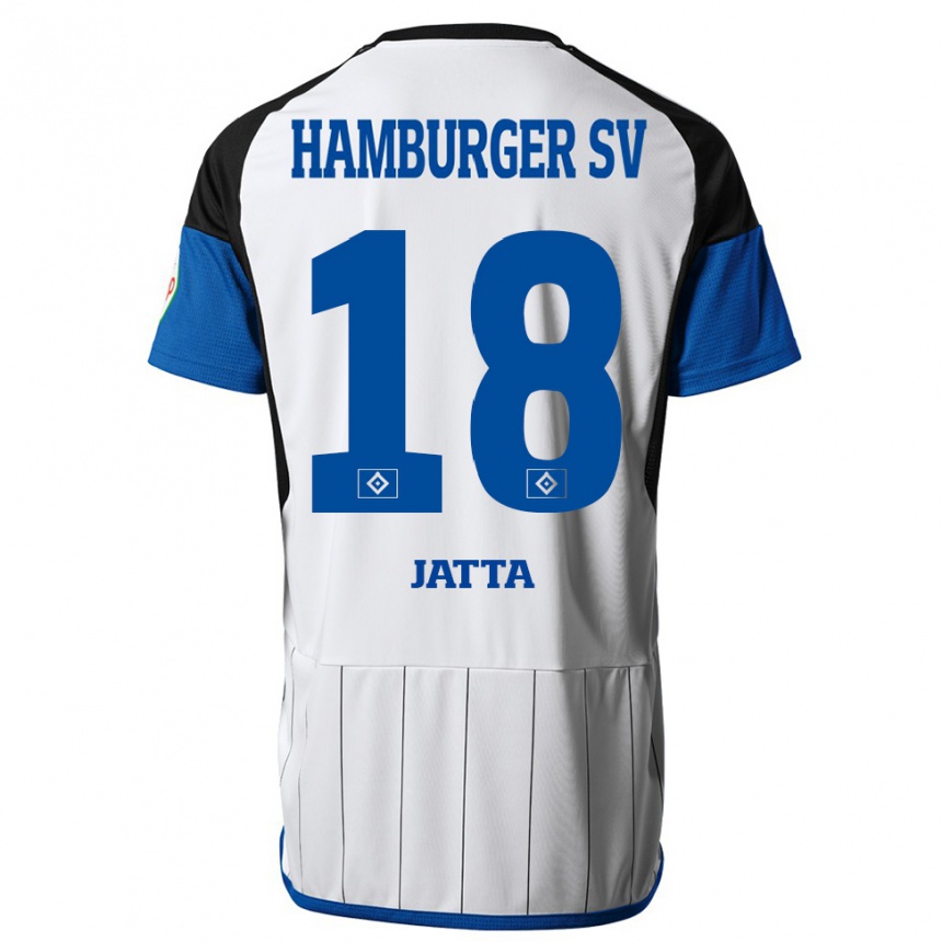 Kids Football Bakery Jatta #18 White Home Jersey 2023/24 T-Shirt