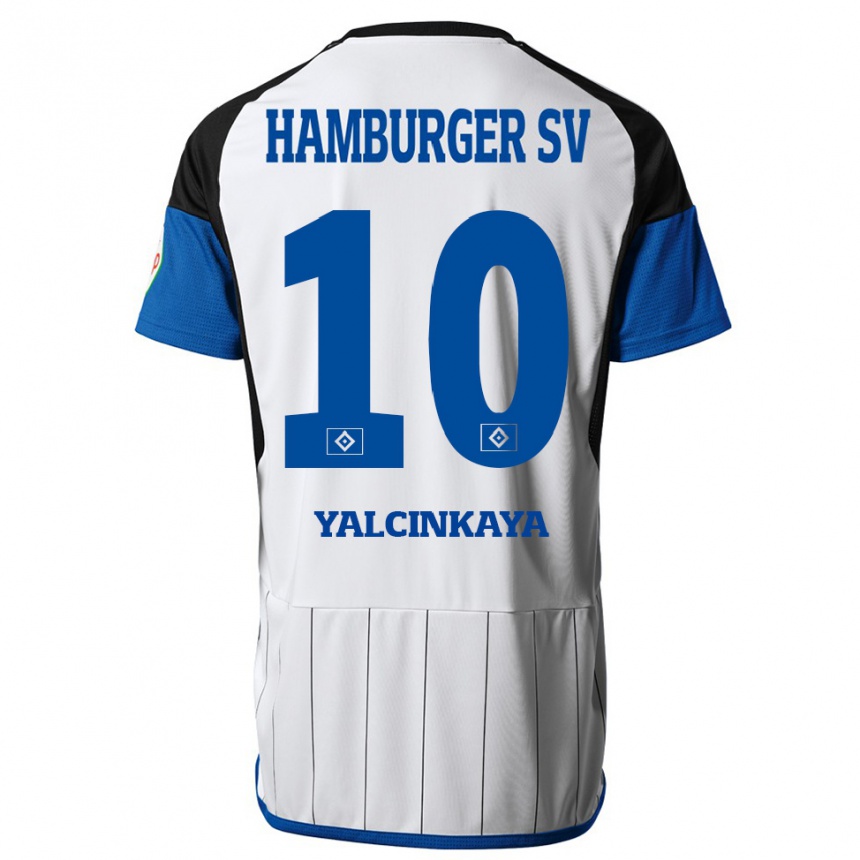 Kids Football Bilal Yalcinkaya #10 White Home Jersey 2023/24 T-Shirt