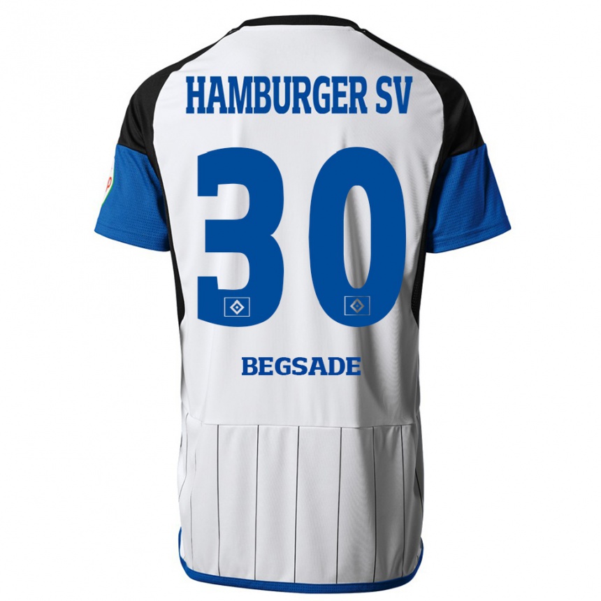 Kids Football Soheil Begsade #30 White Home Jersey 2023/24 T-Shirt