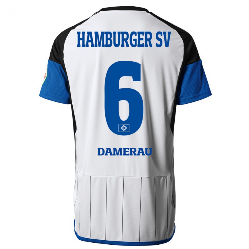 Kids Football Alexander Werner Damerau #6 White Home Jersey 2023/24 T-Shirt