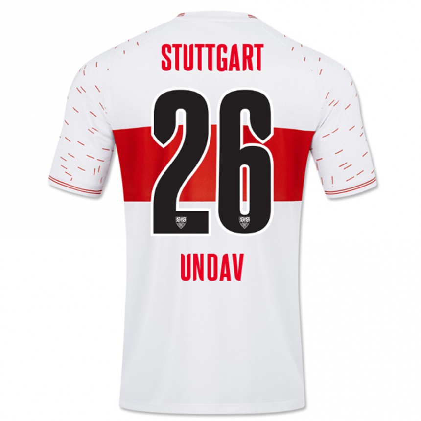 Kids Football Deniz Undav #26 White Home Jersey 2023/24 T-Shirt
