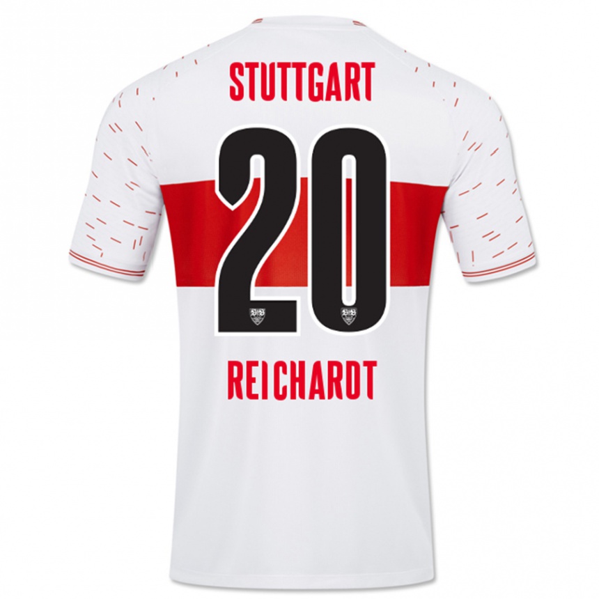 Kids Football Leon Reichardt #20 White Home Jersey 2023/24 T-Shirt