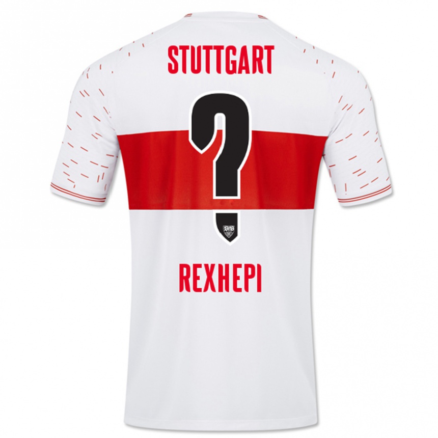 Kids Football Nuredin Rexhepi #0 White Home Jersey 2023/24 T-Shirt