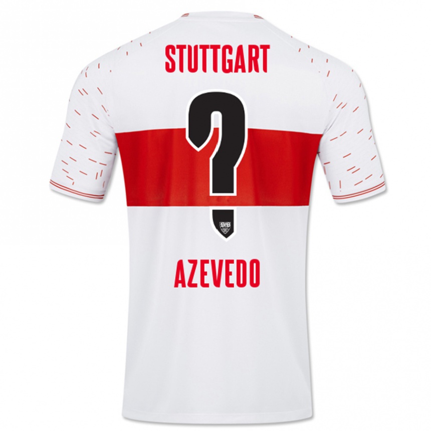 Kids Football Alexandre Azevedo #0 White Home Jersey 2023/24 T-Shirt