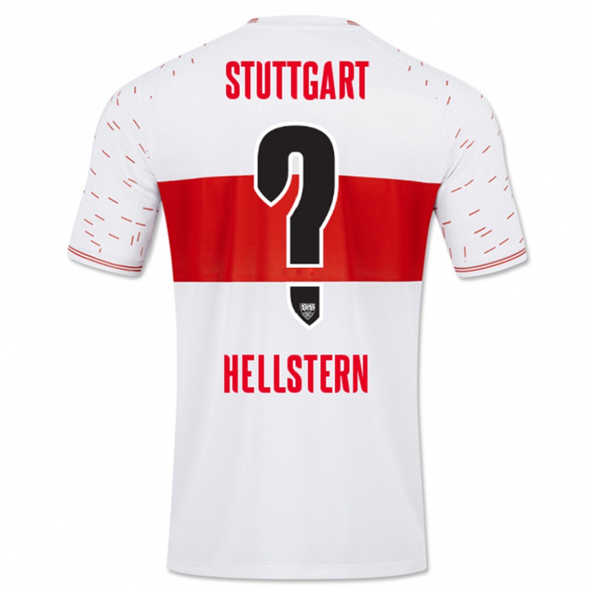 Kids Football Florian Hellstern #0 White Home Jersey 2023/24 T-Shirt