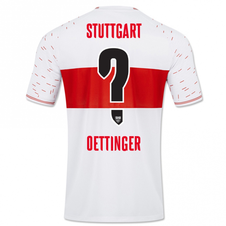 Kids Football Jannik Oettinger #0 White Home Jersey 2023/24 T-Shirt