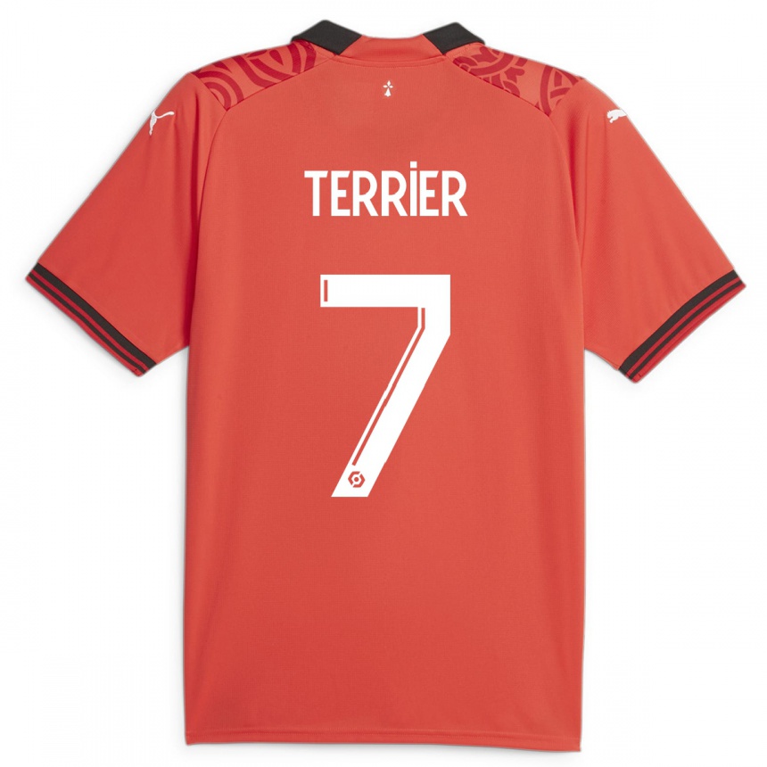 Kids Football Martin Terrier #7 Red Home Jersey 2023/24 T-Shirt