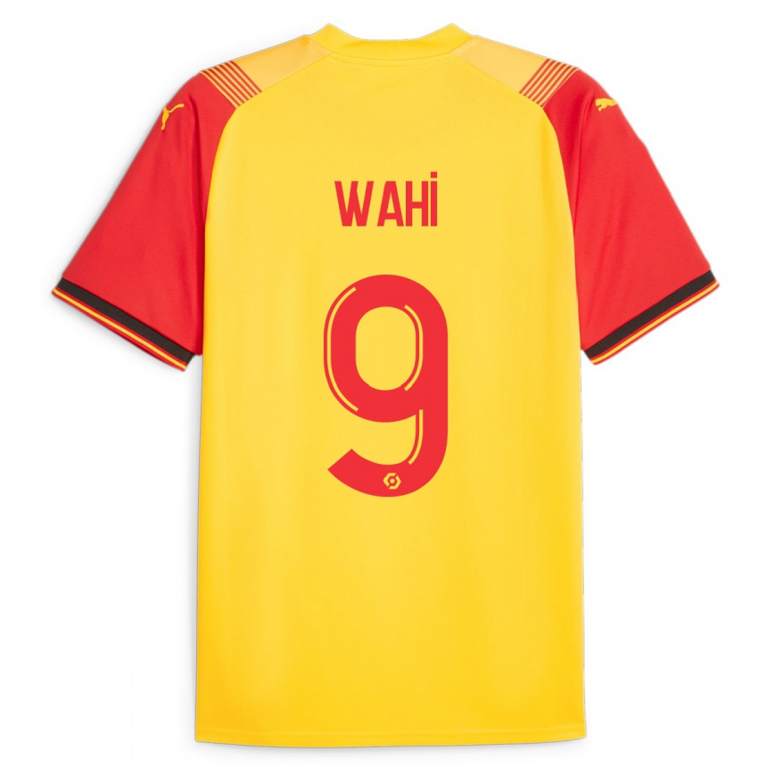 Kids Football Elye Wahi #9 Yellow Home Jersey 2023/24 T-Shirt