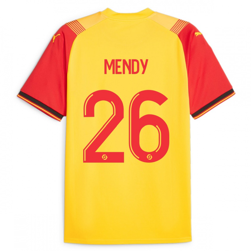 Kids Football Nampalys Mendy #26 Yellow Home Jersey 2023/24 T-Shirt