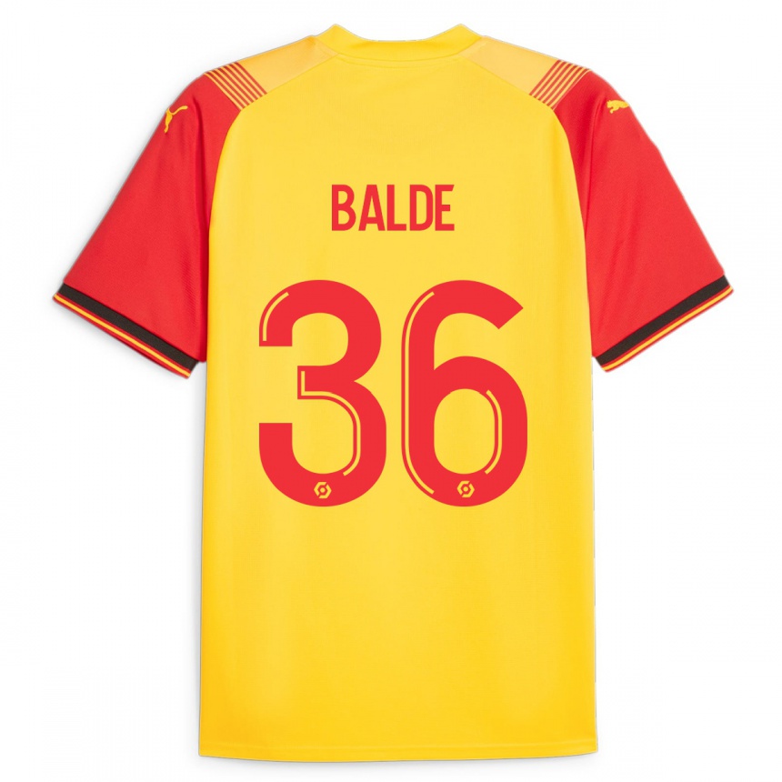 Kids Football Ibrahima Baldé #36 Yellow Home Jersey 2023/24 T-Shirt