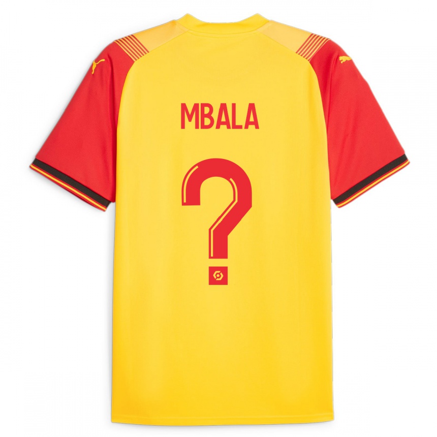 Kids Football Keny Mbala #0 Yellow Home Jersey 2023/24 T-Shirt