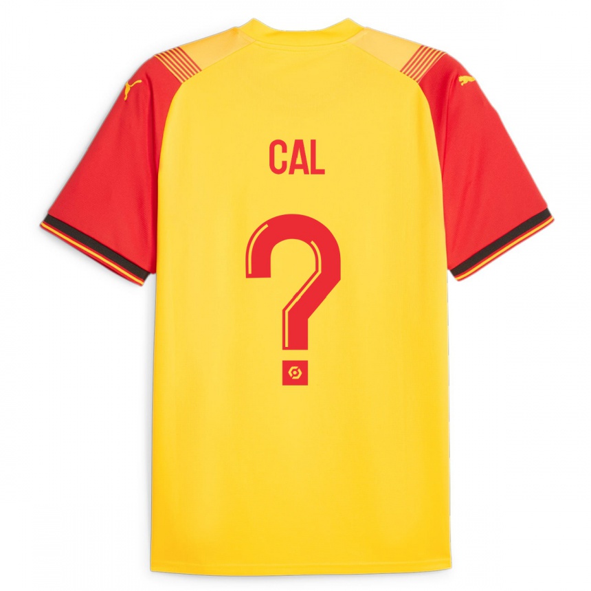 Kids Football Mathys Cal #0 Yellow Home Jersey 2023/24 T-Shirt