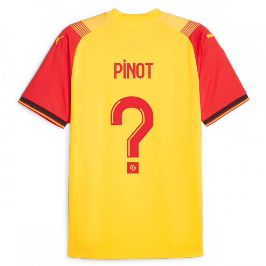 Kids Football Sasha Pinot #0 Yellow Home Jersey 2023/24 T-Shirt