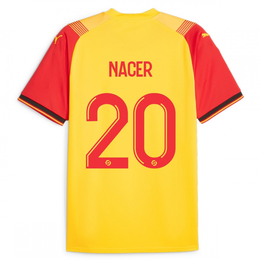 Kids Football Myriem Nacer #20 Yellow Home Jersey 2023/24 T-Shirt