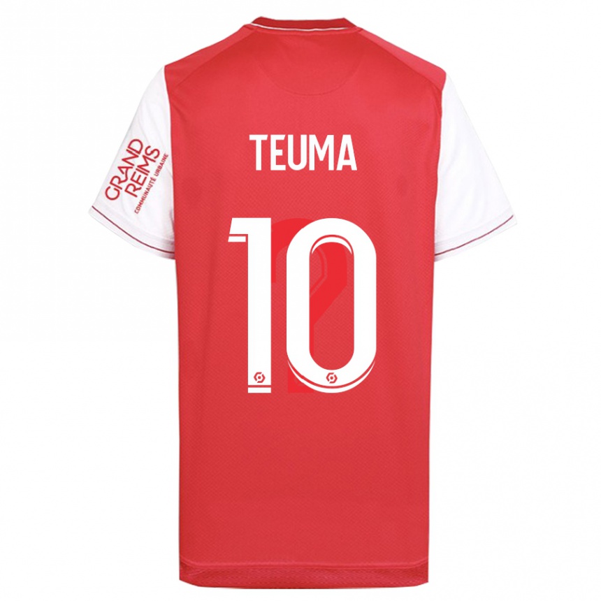 Kids Football Teddy Teuma #10 Red Home Jersey 2023/24 T-Shirt