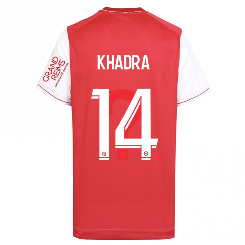 Kids Football Reda Khadra #14 Red Home Jersey 2023/24 T-Shirt