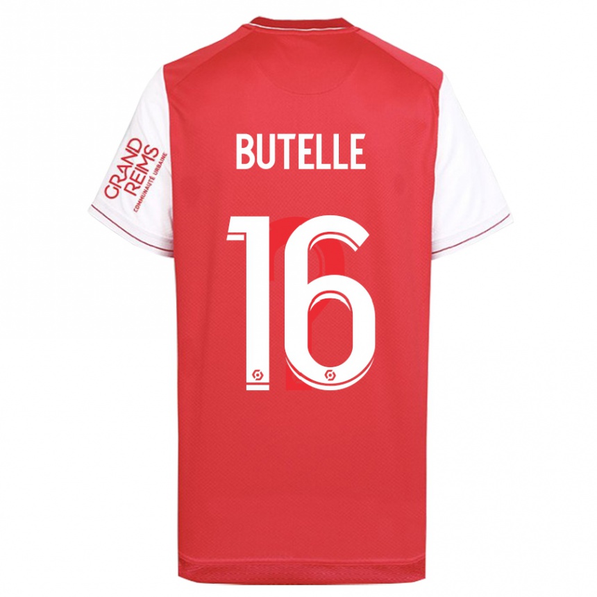 Kids Football Ludovic Butelle #16 Red Home Jersey 2023/24 T-Shirt