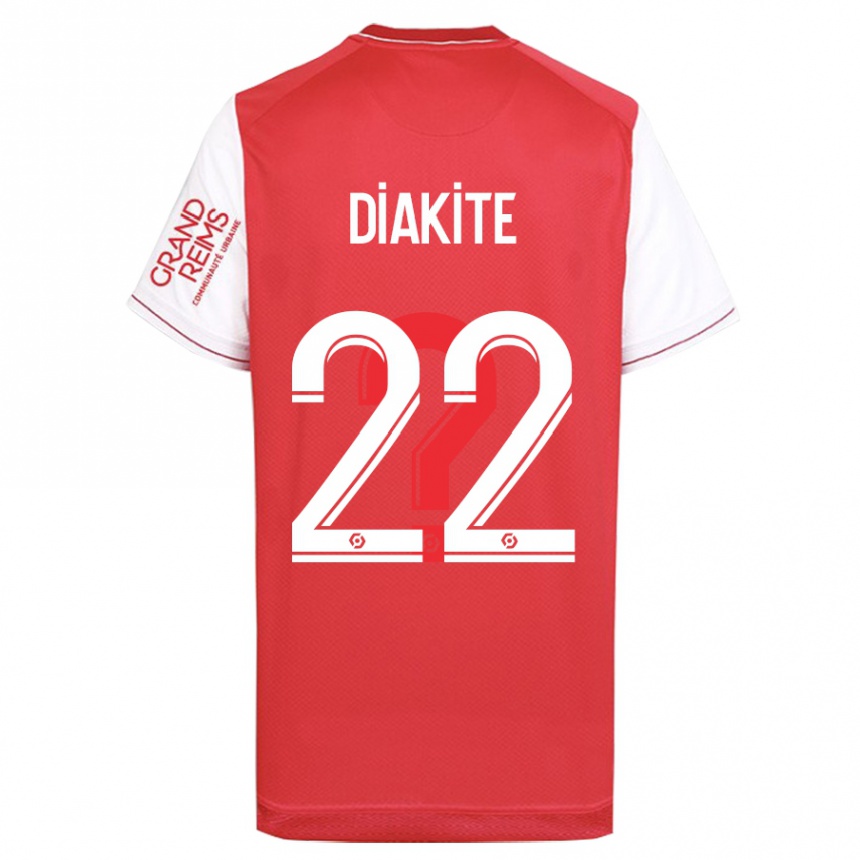 Kids Football Oumar Diakité #22 Red Home Jersey 2023/24 T-Shirt