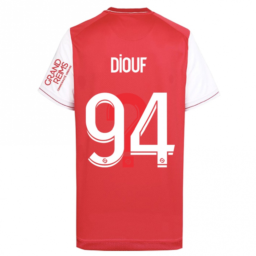 Kids Football Yehvann Diouf #94 Red Home Jersey 2023/24 T-Shirt