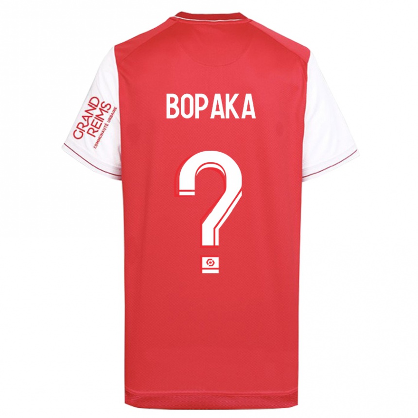 Kids Football Yohann Bopaka #0 Red Home Jersey 2023/24 T-Shirt