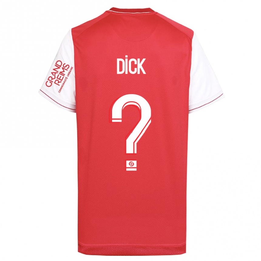 Kids Football Livingstone Dick #0 Red Home Jersey 2023/24 T-Shirt