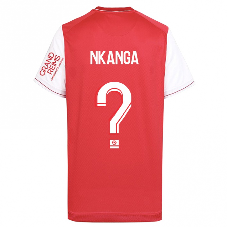 Kids Football Dayvin Nkanga #0 Red Home Jersey 2023/24 T-Shirt