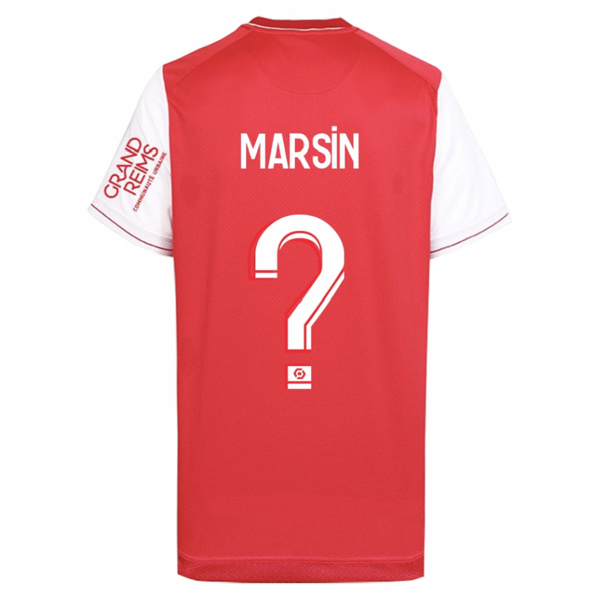 Kids Football Antonin Marsin #0 Red Home Jersey 2023/24 T-Shirt