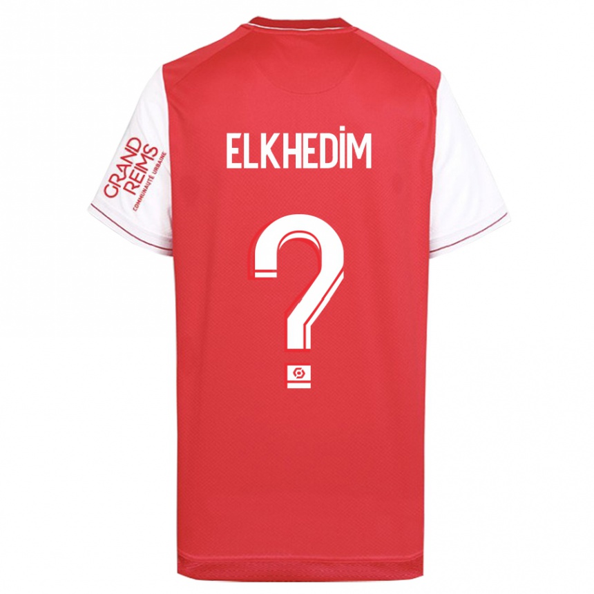 Kids Football Abdenoor Elkhedim #0 Red Home Jersey 2023/24 T-Shirt