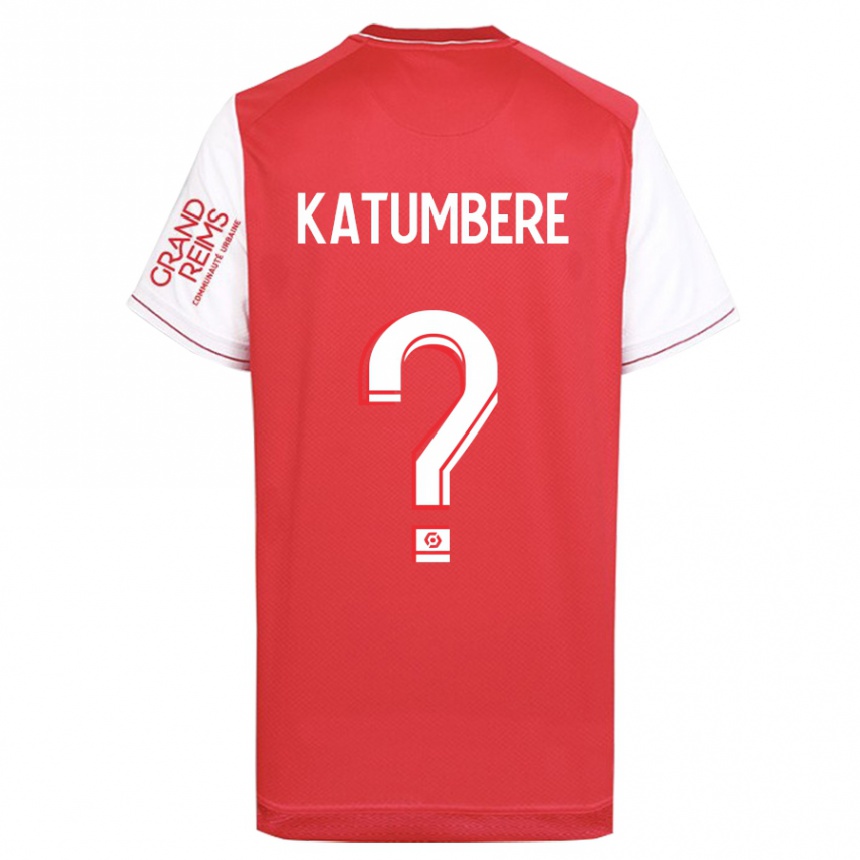 Kids Football Noah Katumbere #0 Red Home Jersey 2023/24 T-Shirt