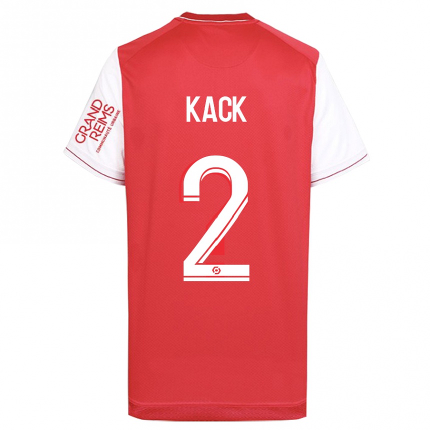 Kids Football Mathilde Kack #2 Red Home Jersey 2023/24 T-Shirt