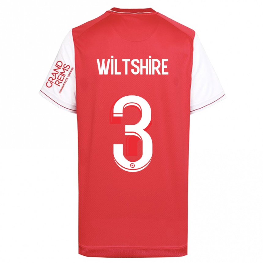 Kids Football Tiernny Wiltshire #3 Red Home Jersey 2023/24 T-Shirt