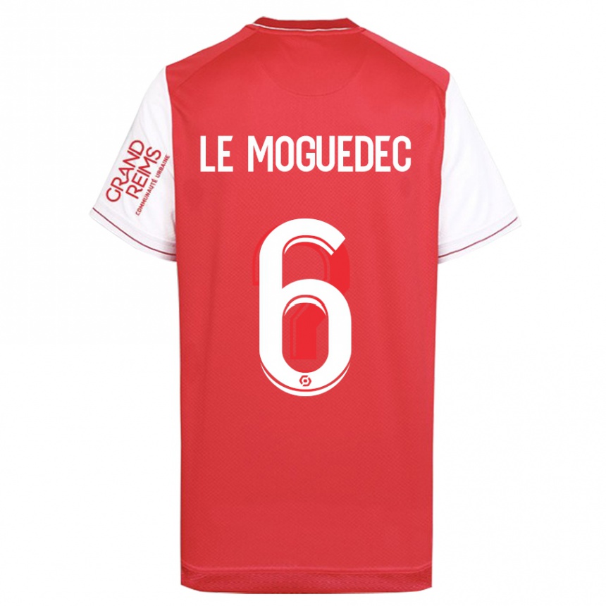 Kids Football Anaële Le Moguédec #6 Red Home Jersey 2023/24 T-Shirt