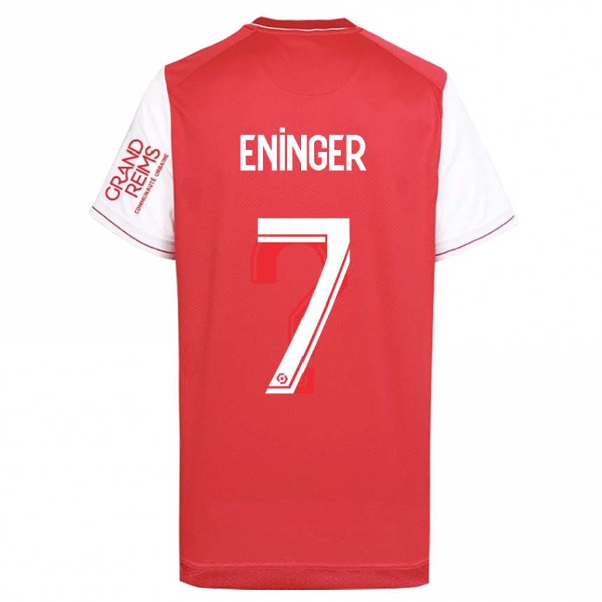 Kids Football Thelma Eninger #7 Red Home Jersey 2023/24 T-Shirt