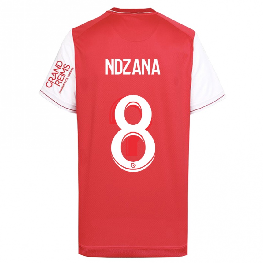 Kids Football Colette Ndzana Fegue #8 Red Home Jersey 2023/24 T-Shirt