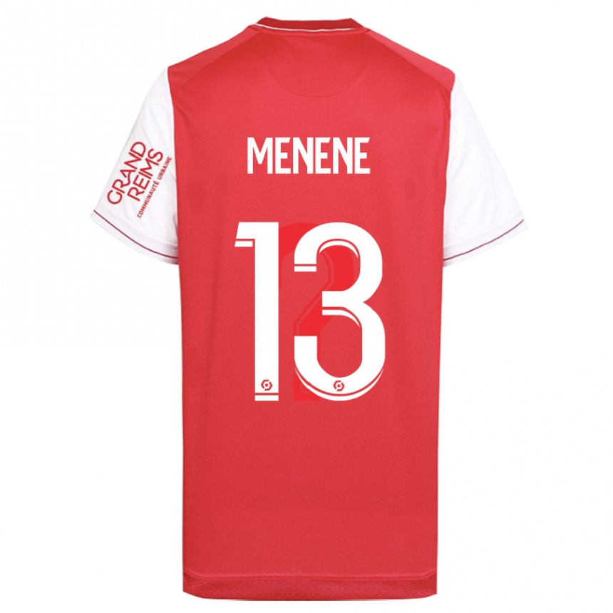 Kids Football Meyong Menene #13 Red Home Jersey 2023/24 T-Shirt