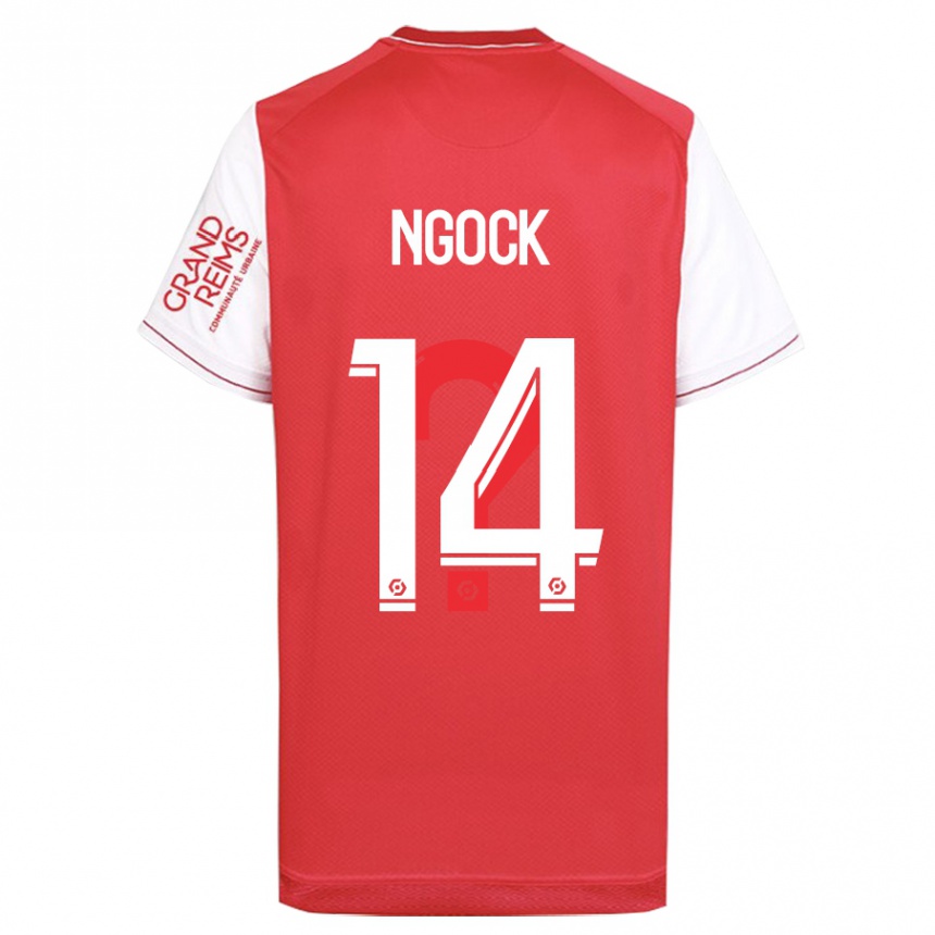 Kids Football Monique Ngock #14 Red Home Jersey 2023/24 T-Shirt