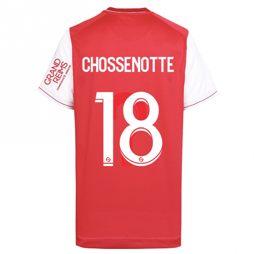 Kids Football Shana Chossenotte #18 Red Home Jersey 2023/24 T-Shirt