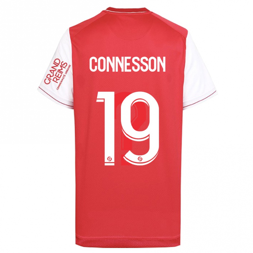 Kids Football Adele Connesson #19 Red Home Jersey 2023/24 T-Shirt