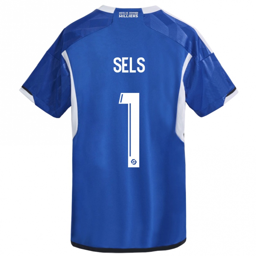 Kids Football Matz Sels #1 Blue Home Jersey 2023/24 T-Shirt