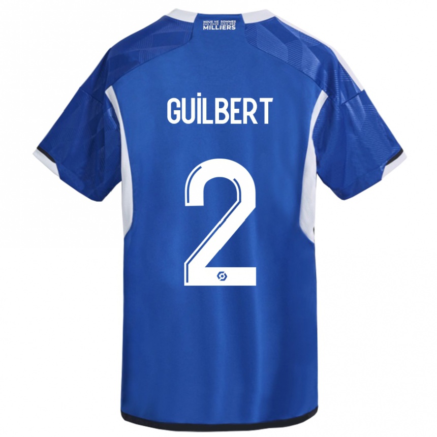 Kids Football Frédéric Guilbert #2 Blue Home Jersey 2023/24 T-Shirt