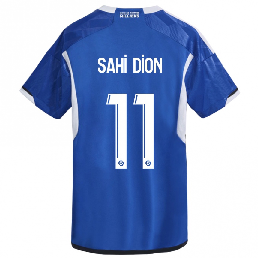 Kids Football Moïse Sahi Dion #11 Blue Home Jersey 2023/24 T-Shirt