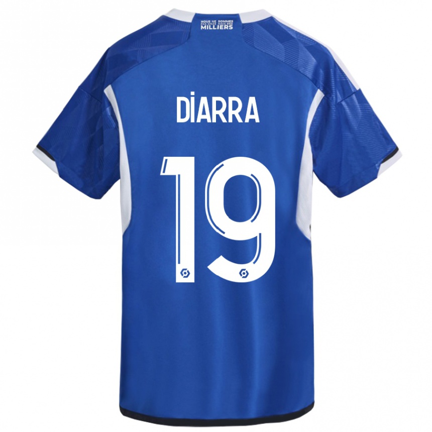 Kids Football Habib Diarra #19 Blue Home Jersey 2023/24 T-Shirt