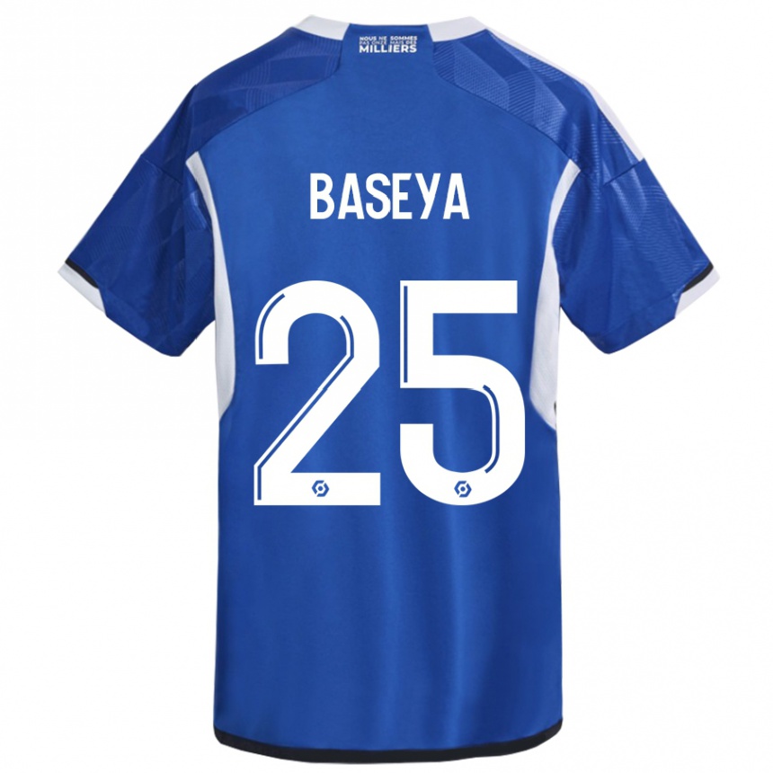 Kids Football Steven Baseya #25 Blue Home Jersey 2023/24 T-Shirt