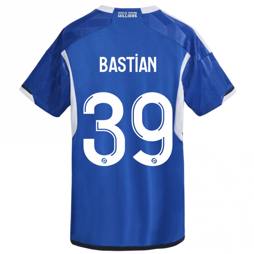 Kids Football Maxime Bastian #39 Blue Home Jersey 2023/24 T-Shirt