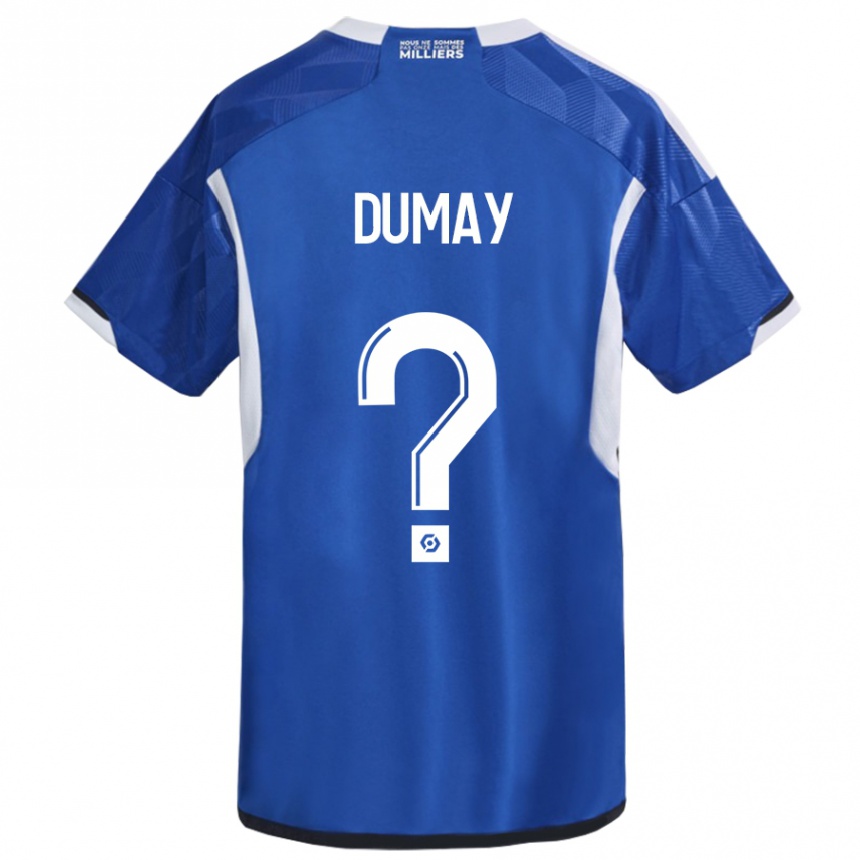 Kids Football Yoann Dumay #0 Blue Home Jersey 2023/24 T-Shirt