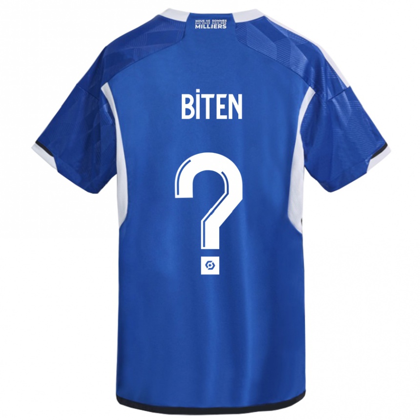 Kids Football Clancy Valère Biten #0 Blue Home Jersey 2023/24 T-Shirt